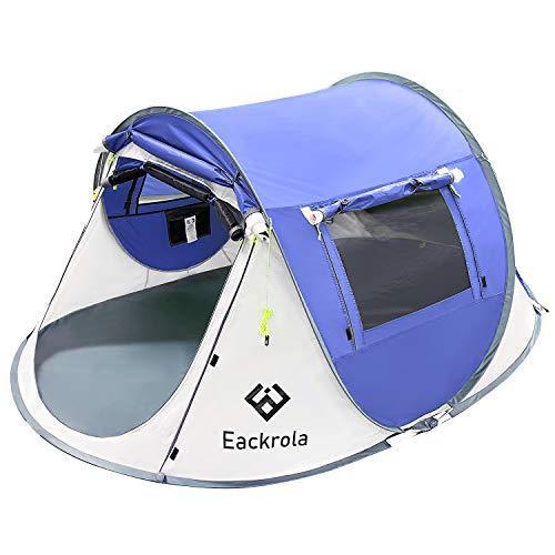 Eackrola ポップアップテント 2人用 バージョンア 4人用 キャンプテント 折りたたみ 通気防水 なつみ商会 キャンプテント ワンタッチテント バージョンア ワンタッチテント A B08qmxg296 クリアランス卸し売り