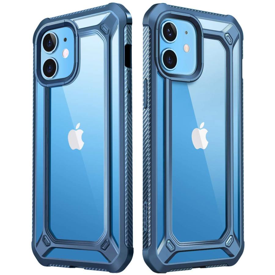 【星空ブルー】iPhone12/12Proレザーケース 米軍MIL規格 超耐衝撃 iPhone12 Pro ケース 米軍MIL規格取得 360°保護 耐衝撃 液晶パネル付き