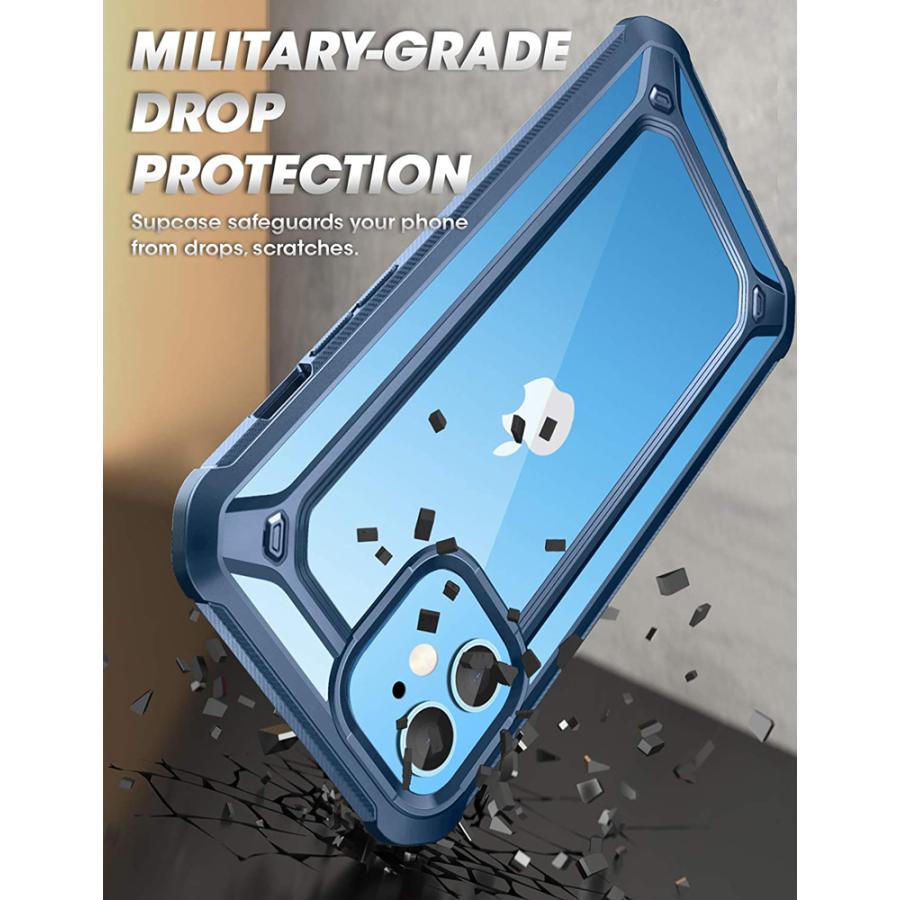 iPhone12 Pro ケース 米軍MIL規格取得 360°保護 耐衝撃 液晶パネル付き