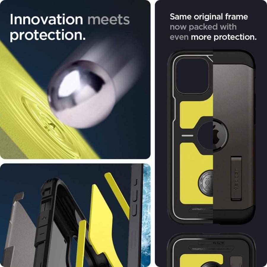 iPhone12 ケース シュピゲン タフアーマー 米軍MIL規格 スタンド機能