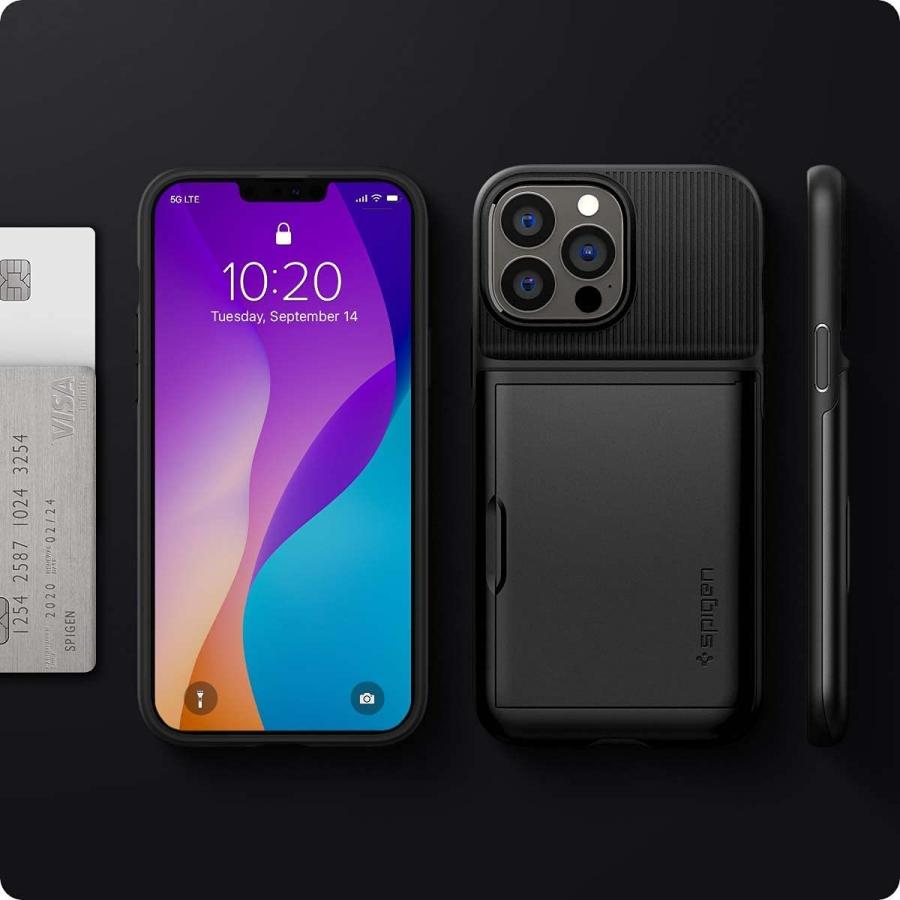 iPhone13 ケース iPhone13 Promini Max 米軍MIL規格取得 スリムアーマー CS シュピゲン ガラスフィルム カード2枚収納 耐衝撃 カメラ保護 落下防止 スマホケース
