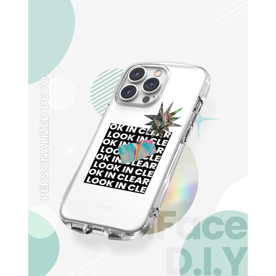 iPhone14 Pro ケース Pro Max Plus 全面クリア 耐衝撃 ガラスフィルム iFace Look in Clear ストラップホール ドットコーティング |  | 04