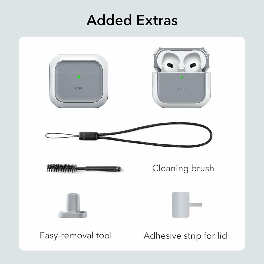 Airpods 第4世代　充電ケース Amazon | ZENIX DESIGN TECH Airpods4 用 ケース カラビナ付き