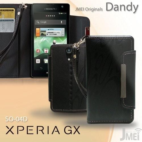 エクスペリアGX カバー XPERIA GX SO-04D ケース レザー手帳ケース Dandy レッド(柄)　スマホ カバー スマホケース｜jmei｜04