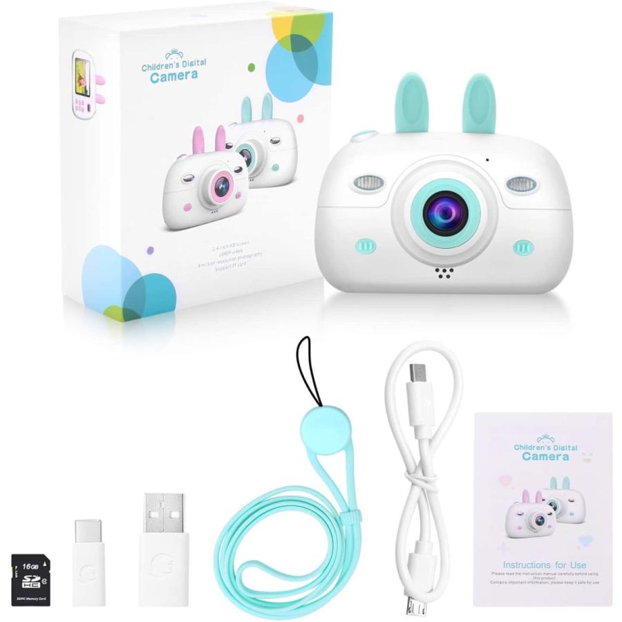キッズカメラ 子供用カメラ 耐衝撃 シリコン うさぎ ネックストラップ付き 連続撮影 軽量 Usb充電式 顔認識機能 オートフォーカス機能 連写撮影 簡単操作 1800万 Kidscamera 08 Jmei 通販 Yahoo ショッピング