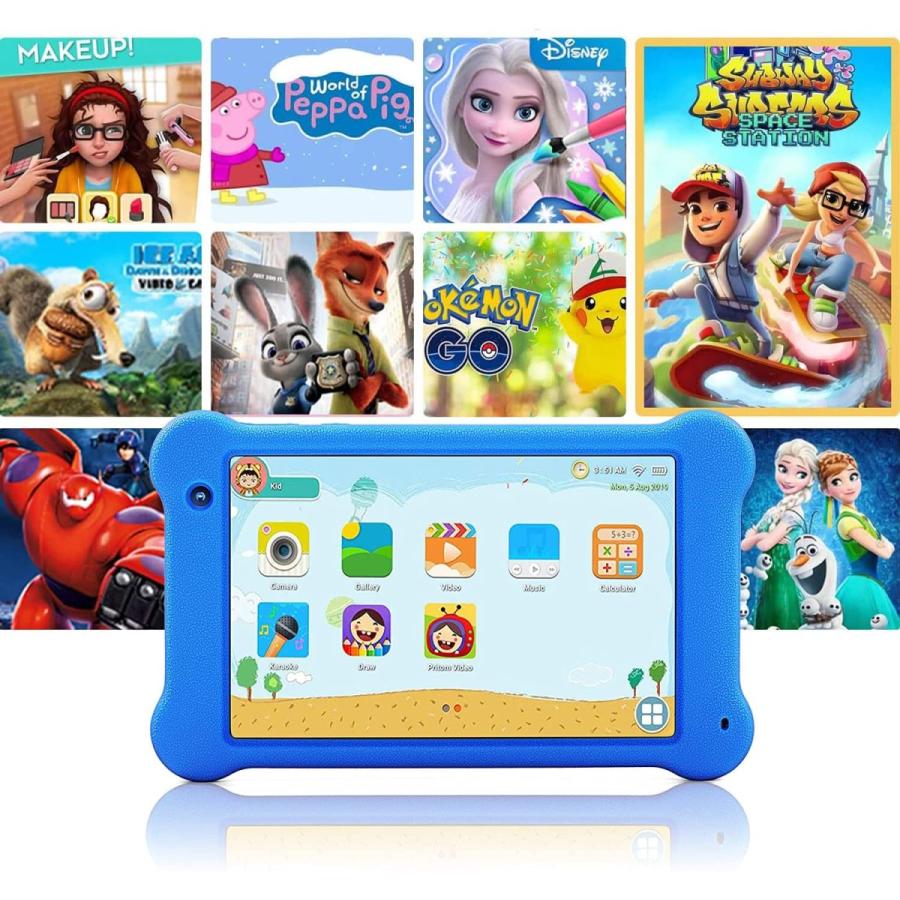 キッズタブレット 7インチ 子供 タブレット Wi Fiモデル Bluetooth 専用ケース付き 目の保護モード 制限機能 デュアルカメラ フラッシュ付き スタンド機能 Kidstablet 07 Jmei 通販 Yahoo ショッピング