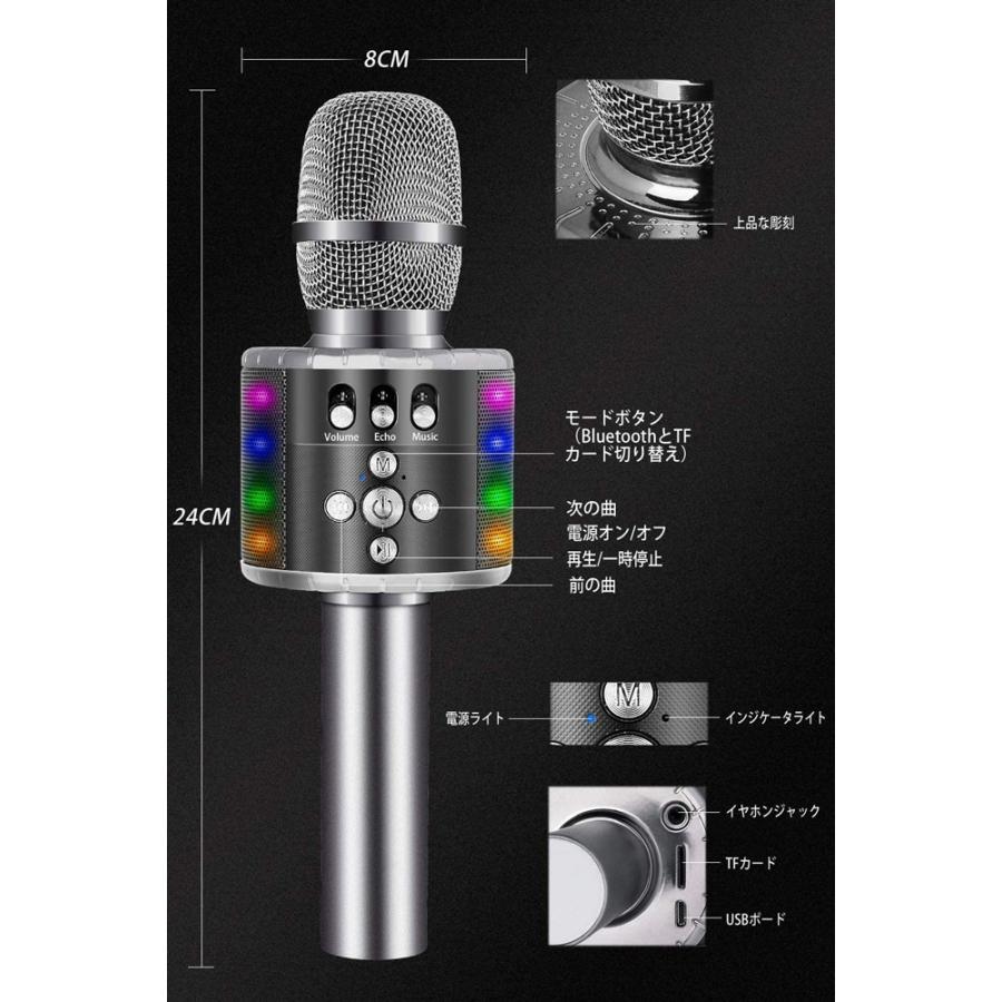 カラオケマイク 自撮り機能 Bluetooth 接続 高品質マイク 録音機能付き エコー機能 Usb充電式 Sdカード対応 スマートフォン タブレット Pc スピーカー内蔵 Microphone 02 Jmei 通販 Yahoo ショッピング