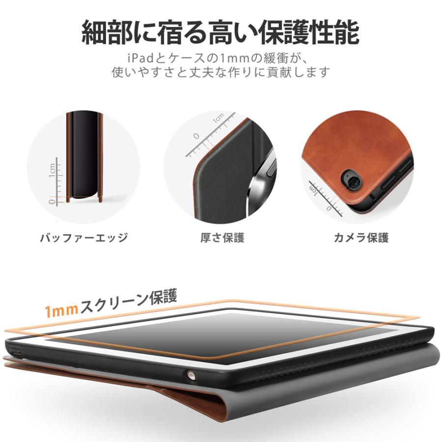 iPad mini4 ケース 2019 7.9インチ 第五世代 iPad mini6 ケース 耐衝撃 高級 PUレザー 衝撃吸収 レザー オートスリープ 放熱設計 アイパッド ミニ5 ケース｜jmei｜05