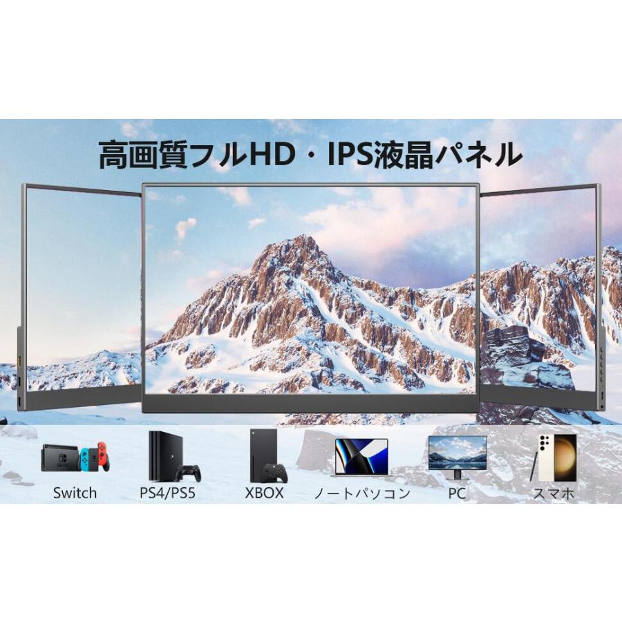 モバイルモニター 14インチ モバイルディスプレイ 1920 × 1200