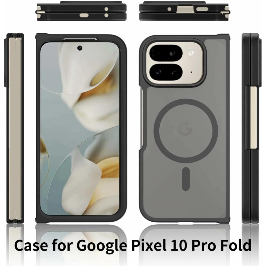 Pixel 10 Pro Fold ケース MagSafe対応 耐衝撃 半透明 米軍MIL規格取得