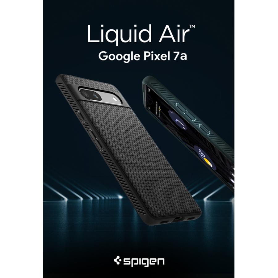 Pixel7a ケース 耐衝撃 TPU リキッド・エアー シュピゲン グリップ感 カメラ保護 Google グーグル ピクセル 7a カバー