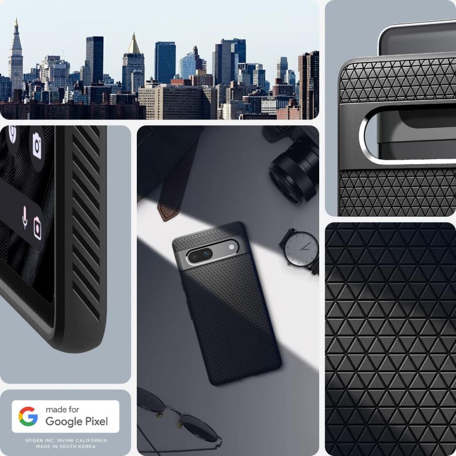 Pixel7a ケース 耐衝撃 TPU リキッド・エアー シュピゲン グリップ感 カメラ保護 Google グーグル ピクセル 7a カバー 米軍MIL規格取得｜jmei｜02