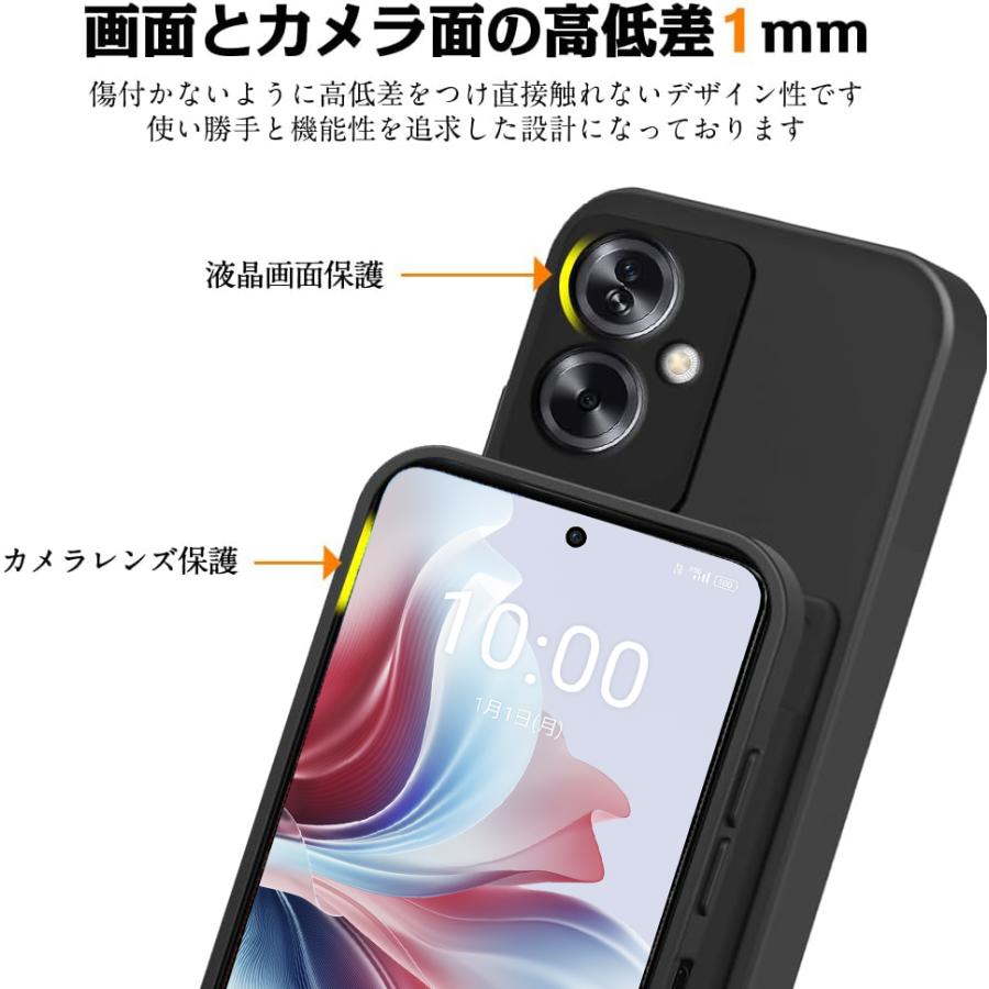 OPPO Reno11 A グリーン AIカメラ付き ケースおまけ OPPO Reno11 A ケース Reno11 F 5G 耐衝撃 カバー カメラ保護