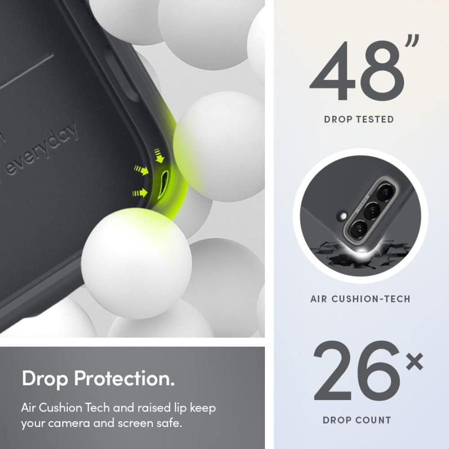 Galaxy S22 ケース 完全フィット カラーブリック シリル