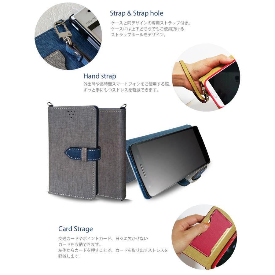 ギャラクシーs8 ケース SAMSUNG sc-02j(ブルー)ロングストラップ付 手帳型 携帯カバー  scv36 サムスン スマホ  カード収納付 93｜jmei｜05