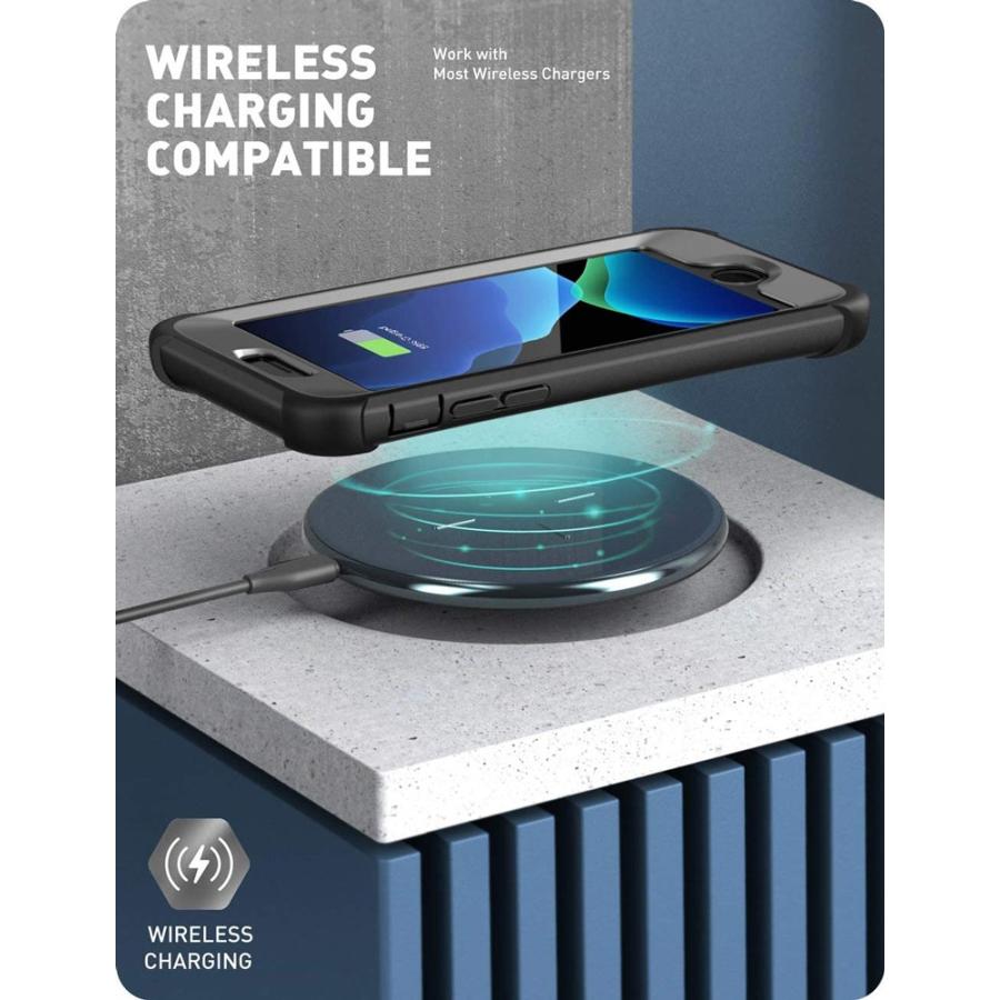 iPhone SE 2020 ケース 第2世代 360°保護 画面保護フィルム付き