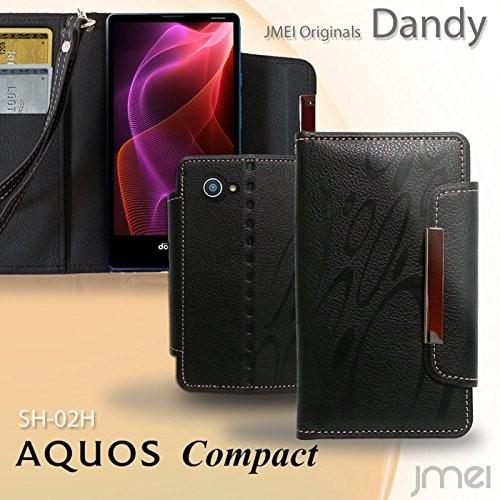 AQUOS Compact SH-02H 手帳型ケース AQUOS Compact ケース 手帳 スマホケース 全機種対応 アクオス コンパクト カバー｜jmei｜02