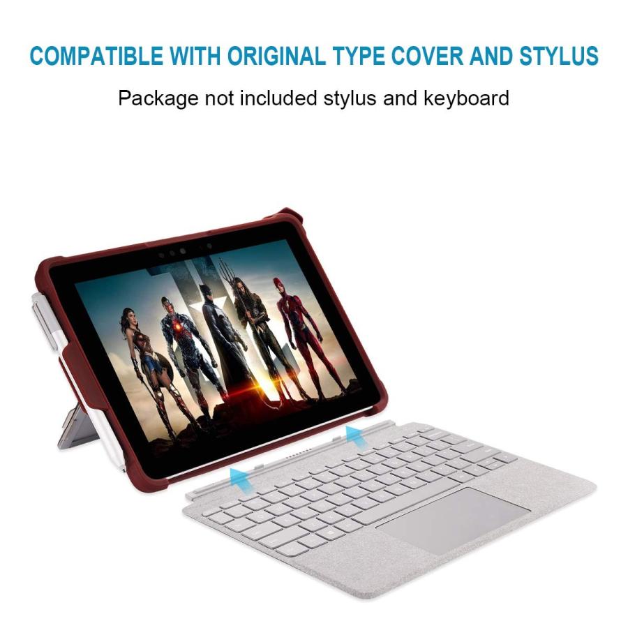 Surface Go ケース 背面カバー 耐衝撃 サフェイス カバー 角度調整可 スタンド機能 Tpu Pc キーボード装着可能 タブレットpc サーフェス 10インチ 用保護ケース Surfacego 09 Jmei 通販 Yahoo ショッピング