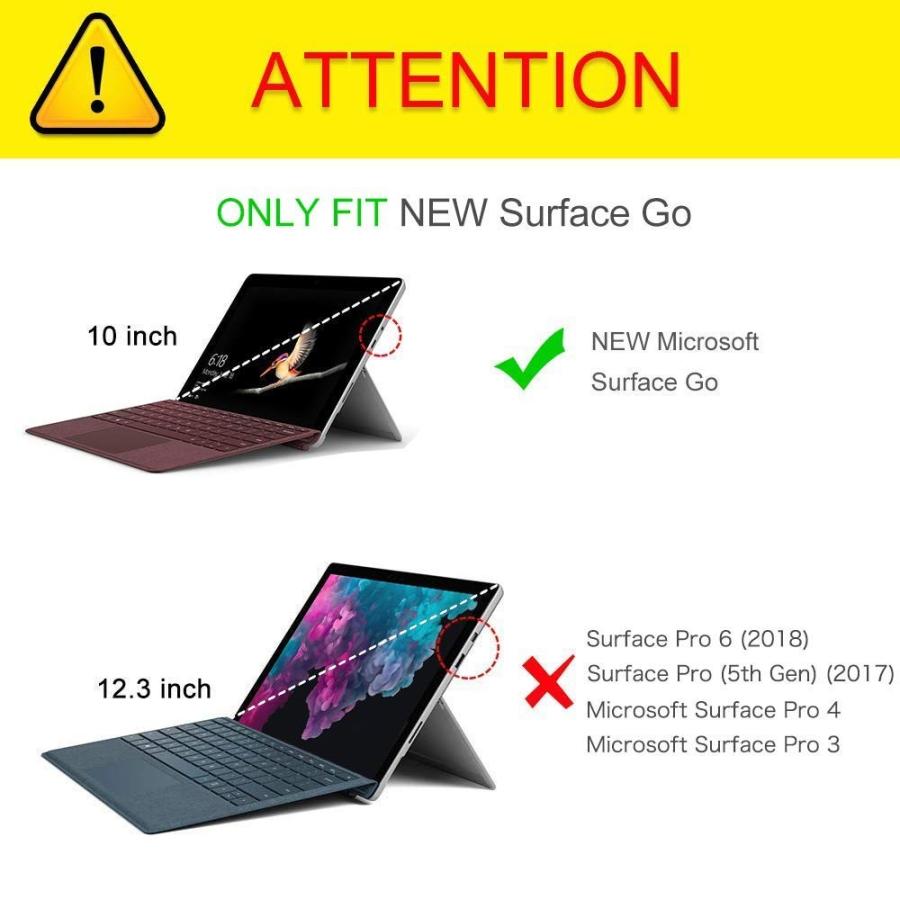 Surface Go ケース 衝撃吸収 ペンホルダー付き 放熱設計 軽量 Surface Go ケース 衝撃吸収 ペンホルダー付き 放熱設計 軽量