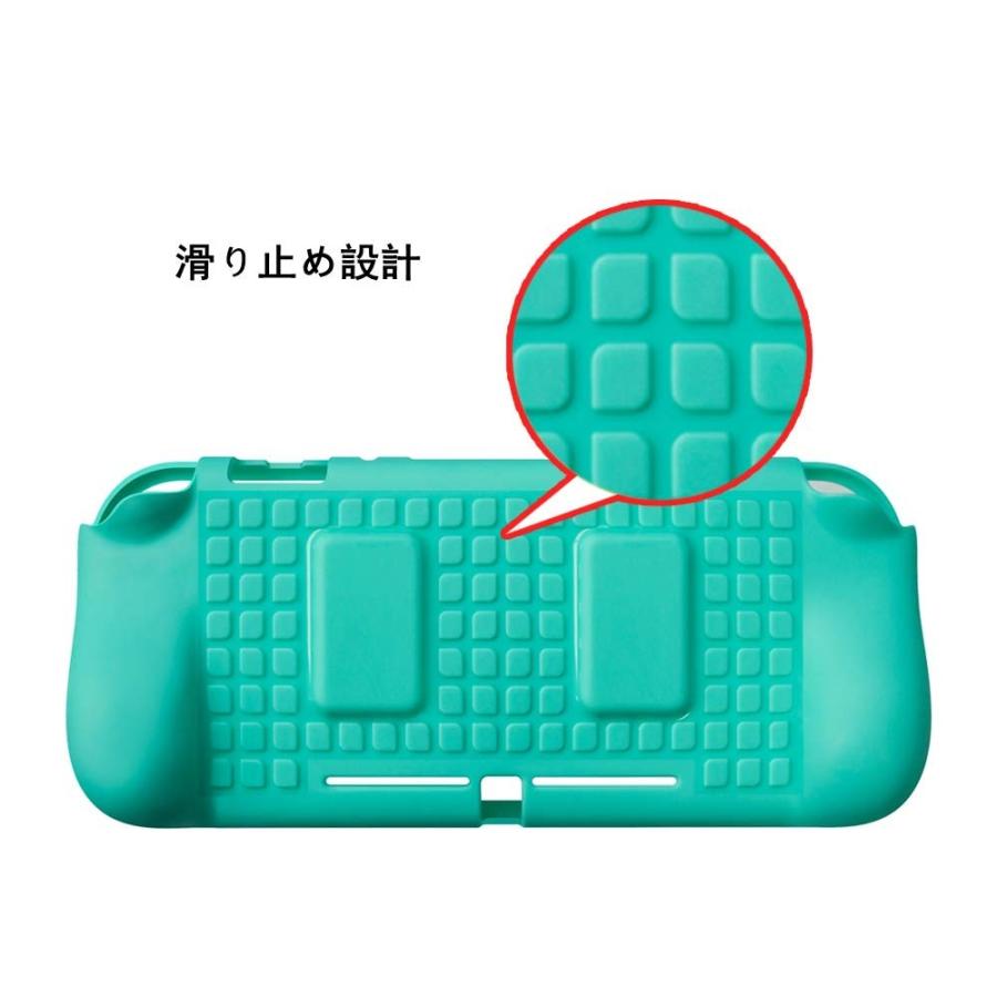 Nintendo Switch Lite ケース 背面カバー TPU ガラスフィルム付き エアクッション 2019 新型 ニンテンドースイッチ ライト 高透過率 高透明度 液晶保護 柔軟性｜jmei｜04