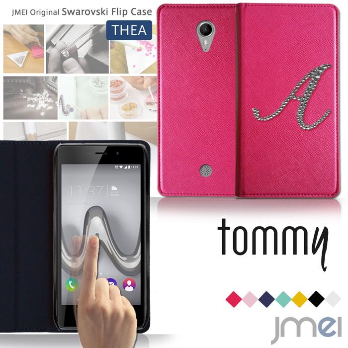 Tommy ケース イニシャル 手帳型ケース 手帳 スマホケース 全機種対応 Wiko トミー simフリー カバー｜jmei