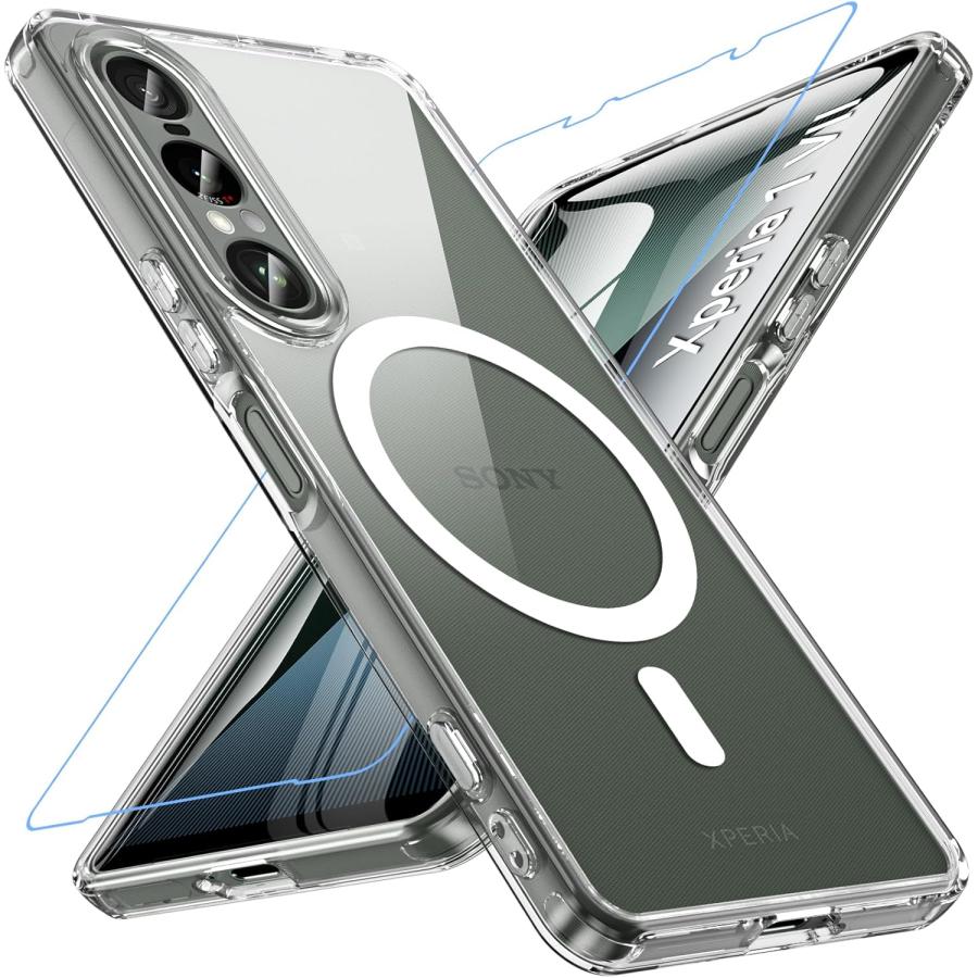 Xperia 1 V 本体 純正ケース ガラスフィルム magsafeリング付き Xperia 1 V 本体 純正ケース ガラスフィルム magsafeリング付き