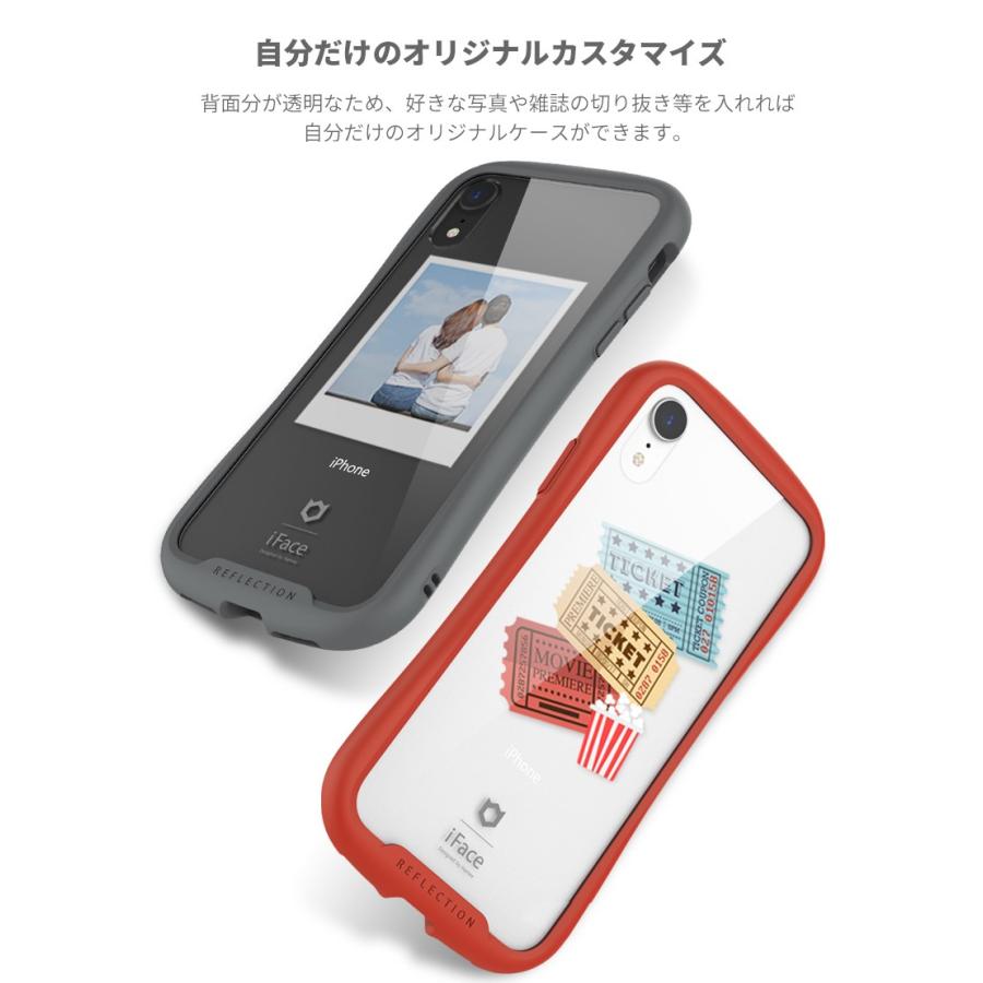 iFace iPhone XR ケース 背面ガラス TPUバンパー 新型 MIL 米