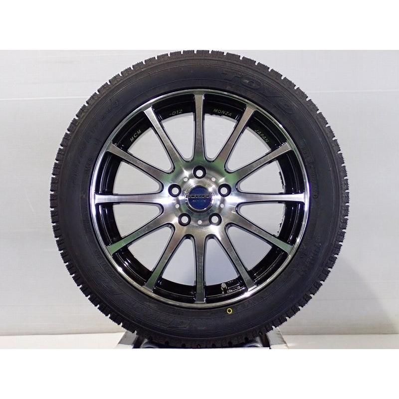 中古 Ecotex スタッドレスタイヤ ホイールセット 4本セット 215 55r17 トーヨー ガリットg5 1770 53 5h114 3 215 55r17 4本セット モンツァジャパン Ecotex 17インチ 215 55 17 ジェームス リセールガレージ2