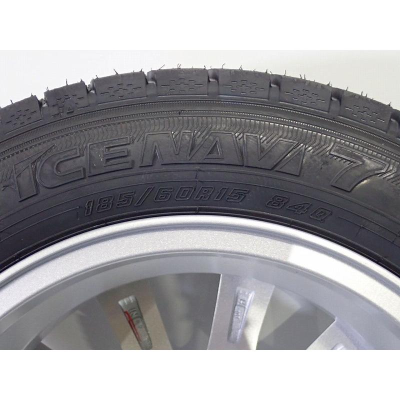 185/60R15 スタッドレスタイヤホイール4本セット グッドイヤー アイスナビ7 1555+42-4H100 ウェッズ ラブリオンRS01 15インチ アウトレット 185/60-15|jms-resalegarage|05