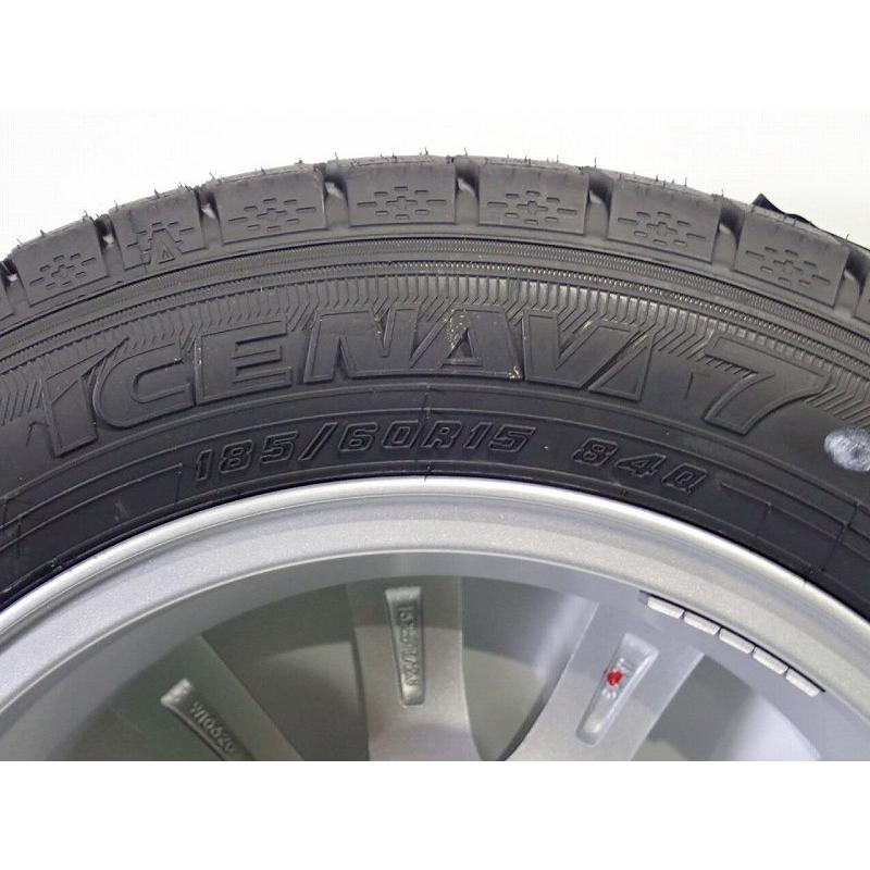 185/60R15 スタッドレスタイヤホイール4本セット グッドイヤー アイスナビ7 1555+42-4H100 ウェッズ ラブリオンRS01 15インチ アウトレット 185/60-15|jms-resalegarage|05