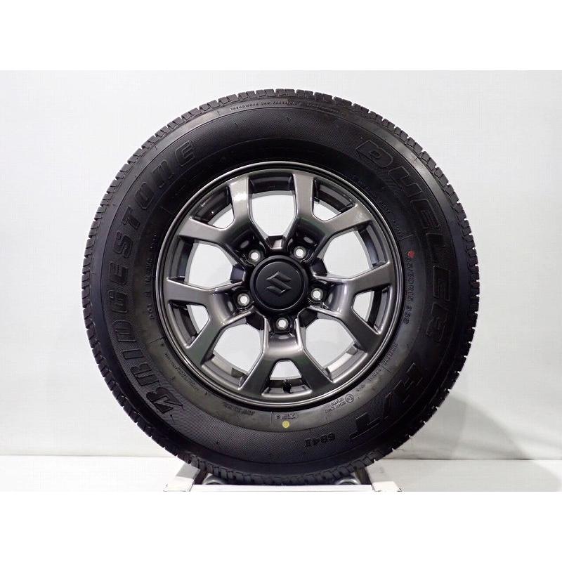スズキ 中古 195/80R15 サマータイヤホイール5本セット BS デューラーH 