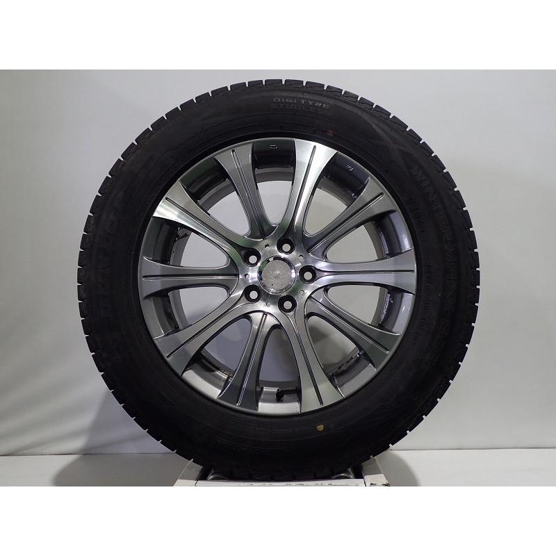 25〜31日P15倍 中古 225/65R18 スタッドレスタイヤホイール4本セット DL ウインターマックスSJ8 1880+48-5H114.3 コーセイ ステイツ 18インチ 225/65-18｜jms-resalegarage｜03