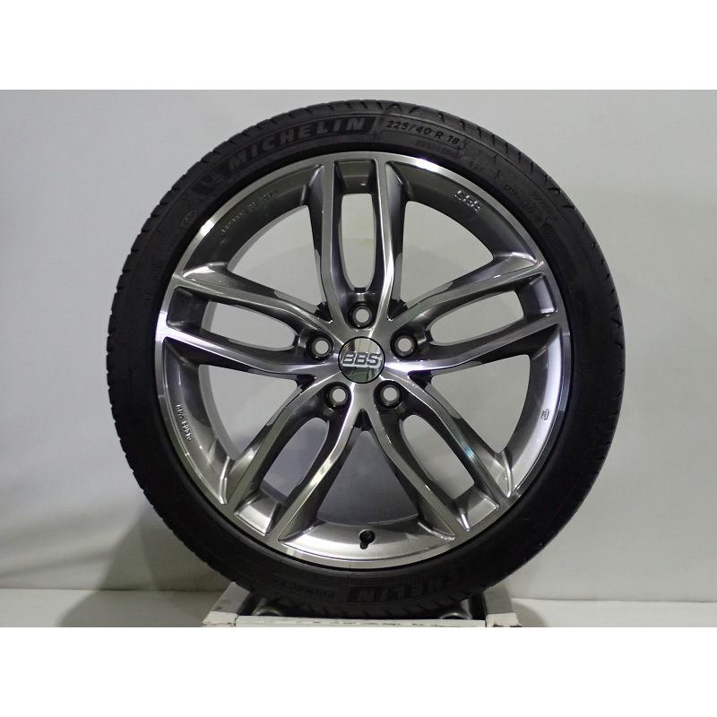 中古 225/40R18 サマータイヤホイール4本セット ミシュラン  