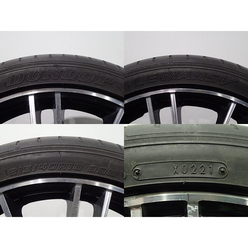 中古 215/40R18 サマータイヤ ホイール 4本セット ダンロップ ルマン5  