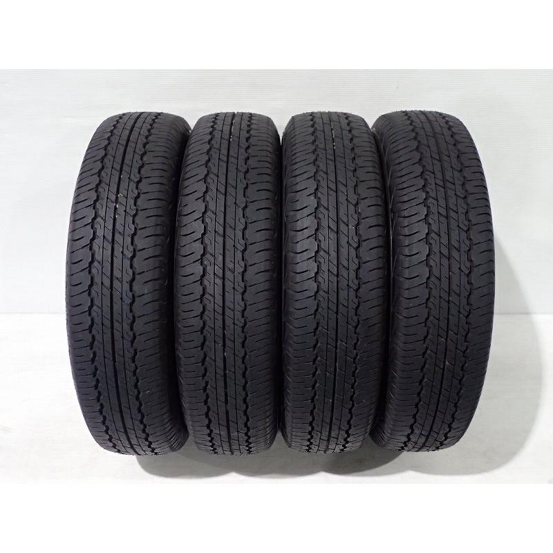DUNLOP 中古 195/80R15 サマータイヤ 4本セット ダンロップ グラン 