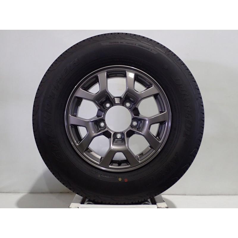 DUNLOP 中古 195/80R15 サマータイヤホイール4本セット ダンロップ  