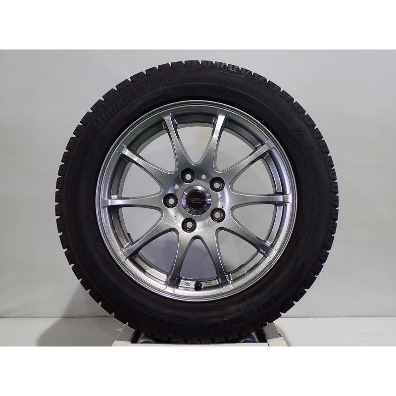 中古 205/55R16 スタッドレスタイヤ ホイール 4本セット ブリヂストン