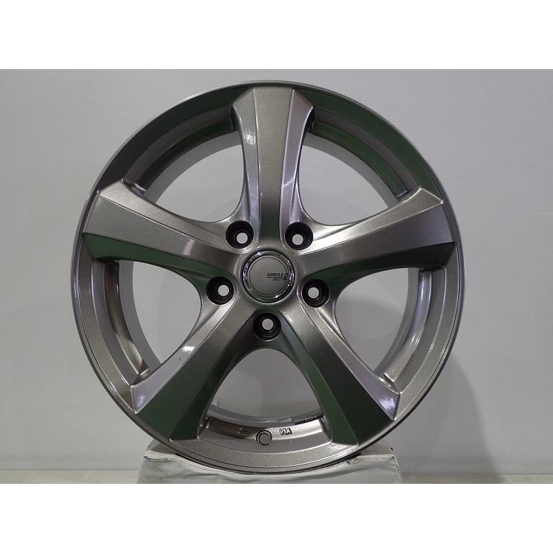 中古 1665+38-5H114.3 アルミホイール 4本セット トピー シビラ 16
