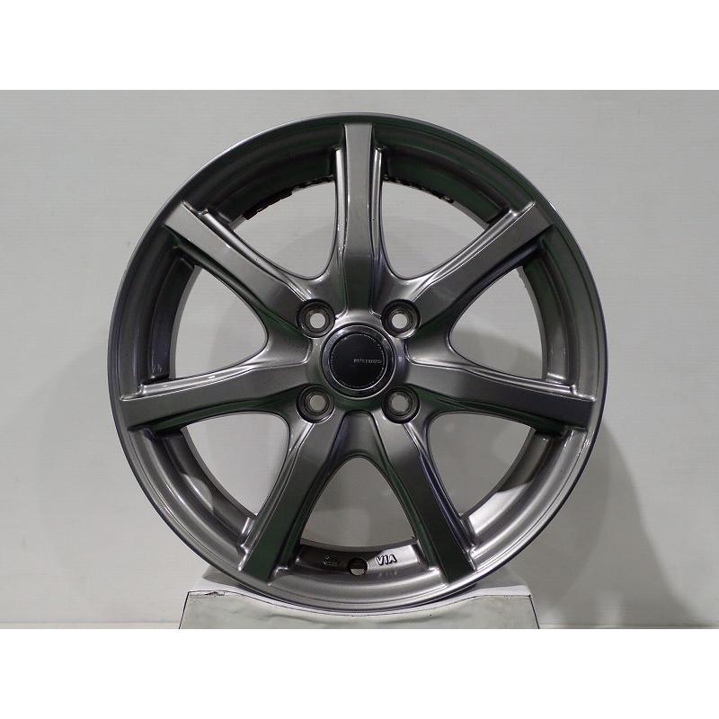 中古 1555+50-4H100 アルミホイール 4本セット ヨコハマ ミルアス 15