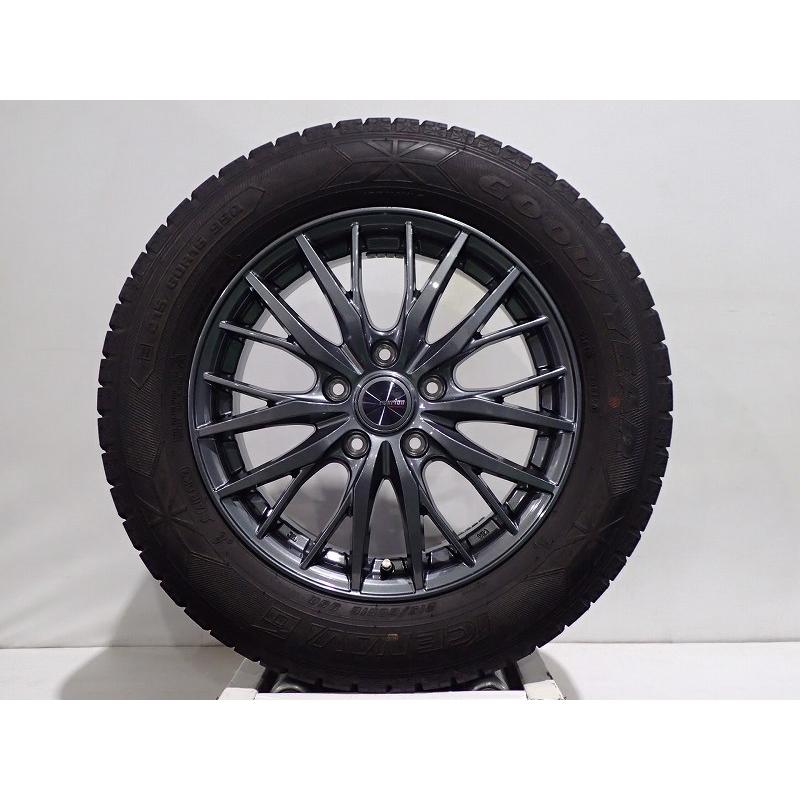 中古 215/60R16 スタッドレスタイヤホイール4本セット グッドイヤー アイスナビ6 1665+53-5H114.3 ウェッズ ラブリオンRM01 16インチ 215/60-16 181381 ジェームス・リセールガレージ 通販 215 65R16 中古スタッドレスホイール4本 グッドイヤー アイスナビ7