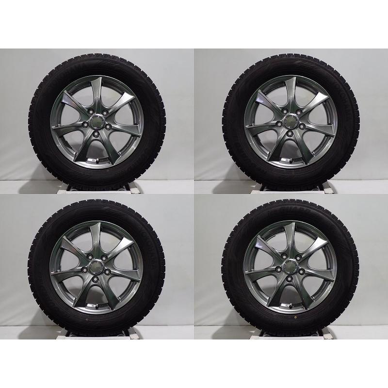中古 215/60R16 スタッドレスタイヤホイール4本セット ヨコハマ アイス  