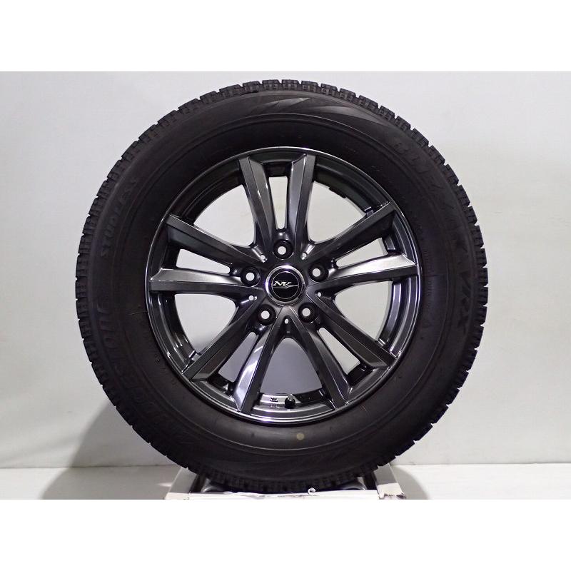 【K8】16インチ アルミホイール 16ｘ6.5JJ＋50 5H-114.3 ホンダ 純正 205/65R16 ブリヂストン スタッドレス 4本セット 中古 手渡し可 K8】16インチ アルミホイール 16x6.5JJ＋50 5H-114.3 ホンダ 純正 205
