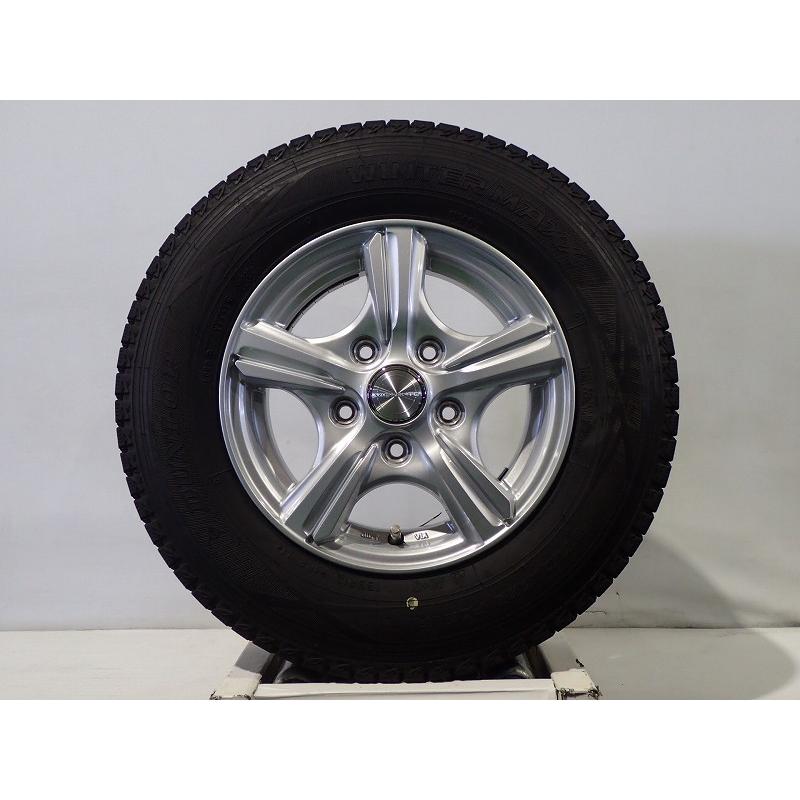 ダンロップスタッドレスタイヤホイルセット2009年 DUNLOP（ダンロップ） 中古 165R13 6PR LT スタッドレスタイヤホイール