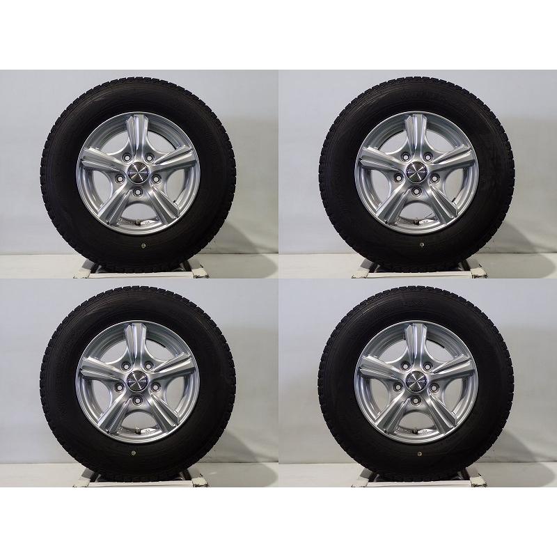 DUNLOP（ダンロップ） 中古 165R13 6PR LT スタッドレスタイヤホイール