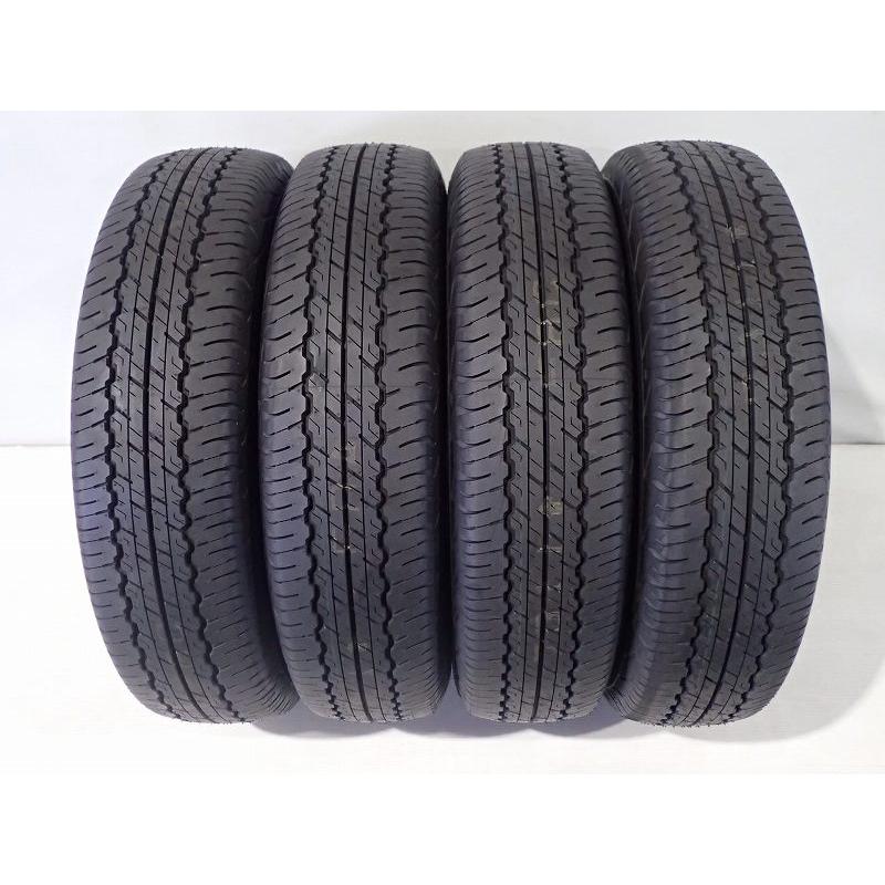 DUNLOP (8月2日-18日5%OFFCP)中古 195/80R15 サマータイヤ 4本