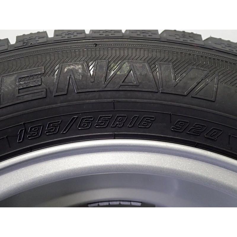 【特価】195/65R16 スタッドレスタイヤ ホイール 4本セット グッドイヤー アイスナビ7 1660+424H100 ウェッズ 16インチ ガソリン車用※HV車装着不可 182444