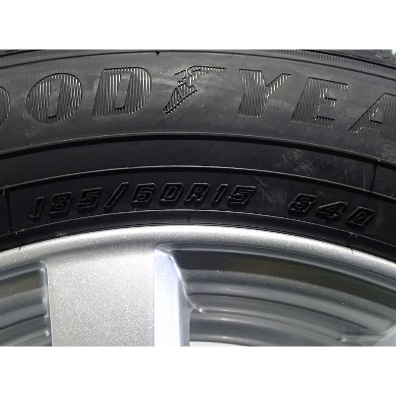 ⭐︎イボ付き！！⭐︎グッドイヤー　スタッドレスタイヤ185/60R15 4本セット グッドイヤー 185/60R15 スタッドレスタイヤホイール4本セット