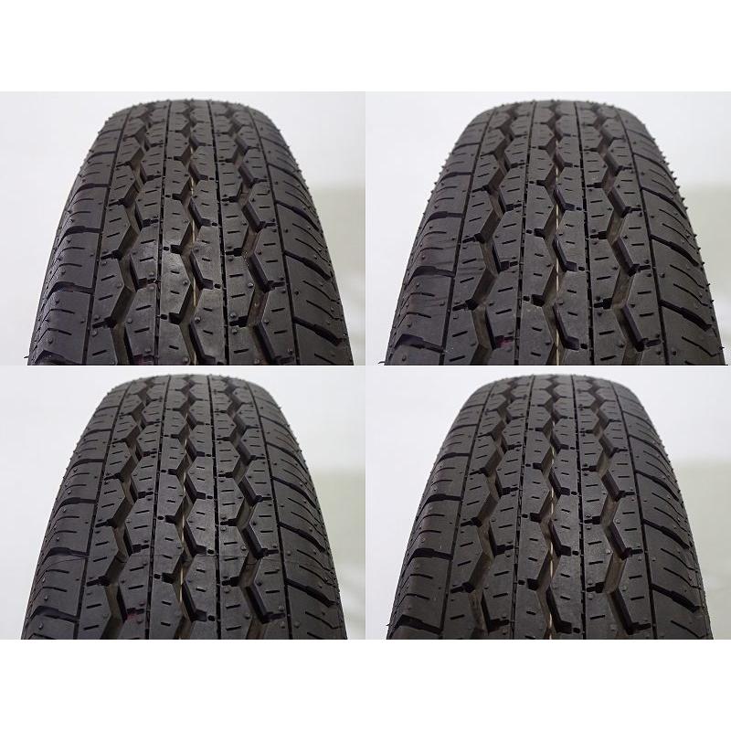 25〜31日P10倍 中古 145/80R13 88/86N LT サマータイヤ ホイール 4本セット ブリヂストン RD-613 1340+42-4H100 ウェッズ Gマッハフルーレ 13インチ｜jms-resalegarage｜05