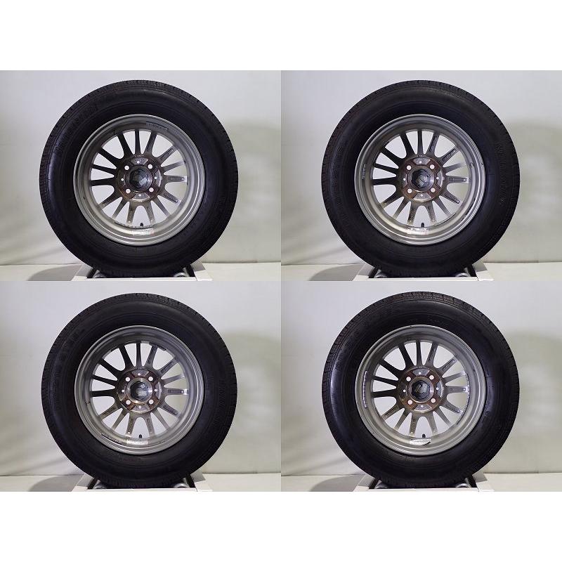 25〜31日P10倍 中古 145/80R13 88/86N LT サマータイヤ ホイール 4本セット ブリヂストン RD-613 1340+42-4H100 ウェッズ Gマッハフルーレ 13インチ｜jms-resalegarage｜07