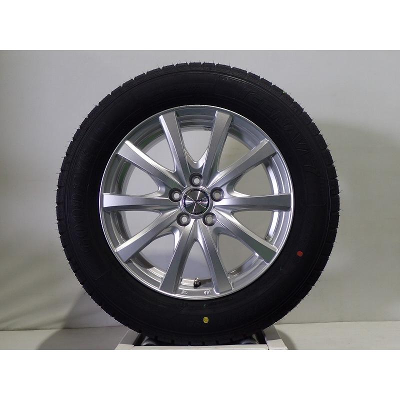 195/65R16 スタッドレスタイヤホイール4本セット グッドイヤー アイスナビ7 1660+425H100 ウェッズラブリオンRS01 16インチ 195/6516 ハイブリッド車用